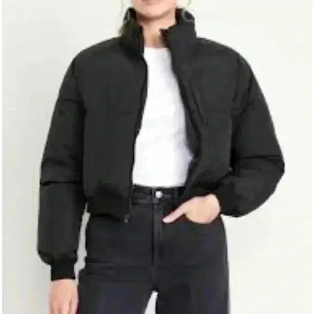 Oversize puffer black sz medium